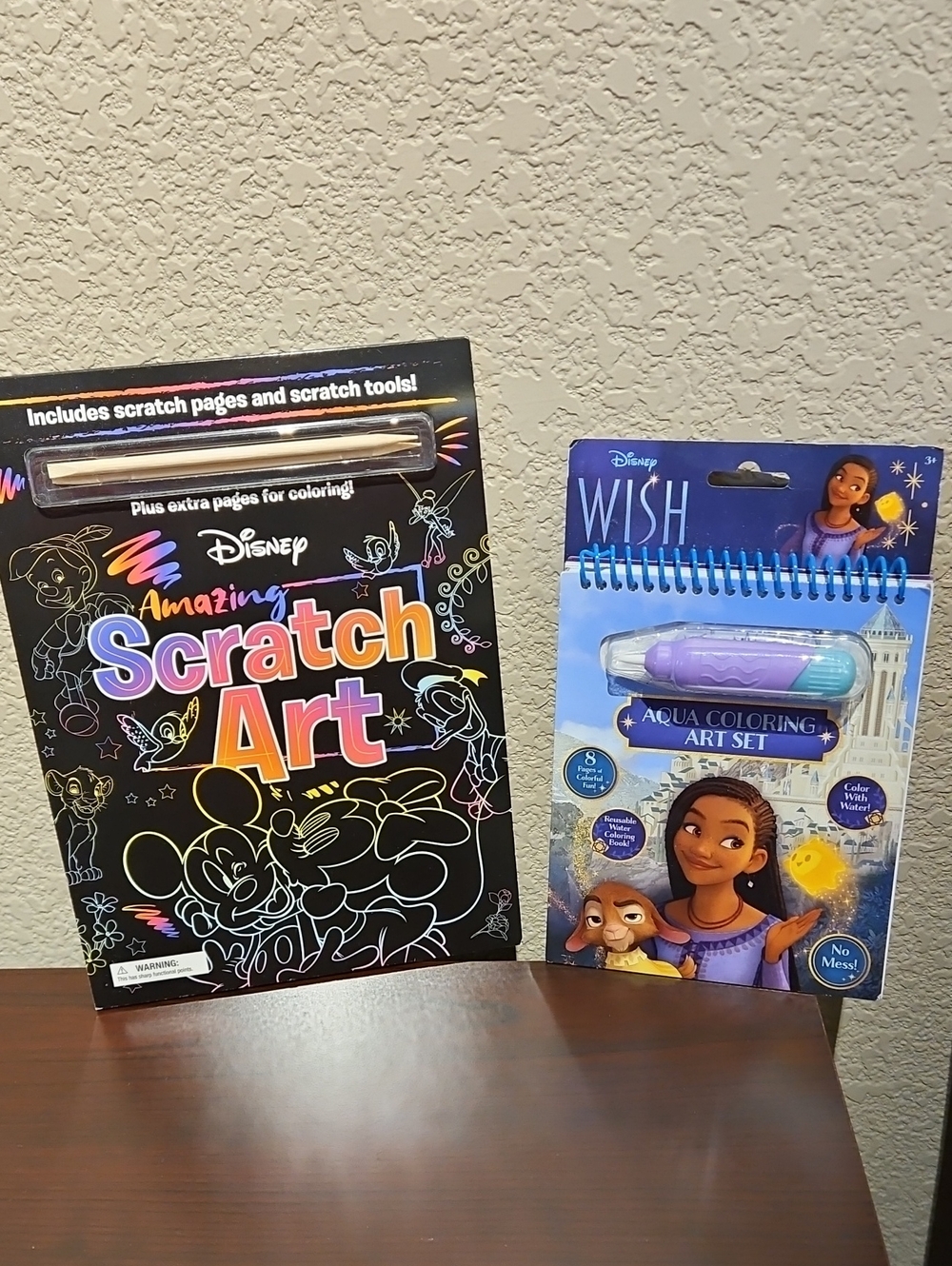 Disney Activity Books - Scratch Art & Aqua Coloring Set